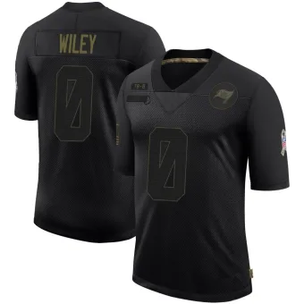 Youth Limited Tampa Bay Buccaneers NO.0 Michael Wiley 2020 Salute To Service Jersey - Black
