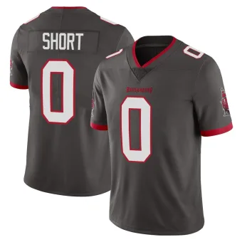 Youth Limited Tampa Bay Buccaneers NO.0 Noah Short Pewter Alternate Vapor Jersey