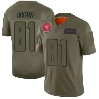 Youth Limited Tampa Bay Buccaneers NO.81 Antonio Brown 2019 Salute to Service Jersey - Camo