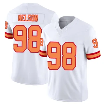 Youth Limited Tampa Bay Buccaneers NO.98 Anthony Nelson '76 Vapor F.U.S.E. Jersey - White